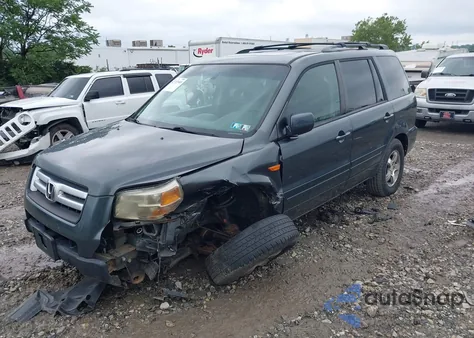 2006 Honda Pilot Ex из США, поврежденный, VIN 2HKYF18586H545138